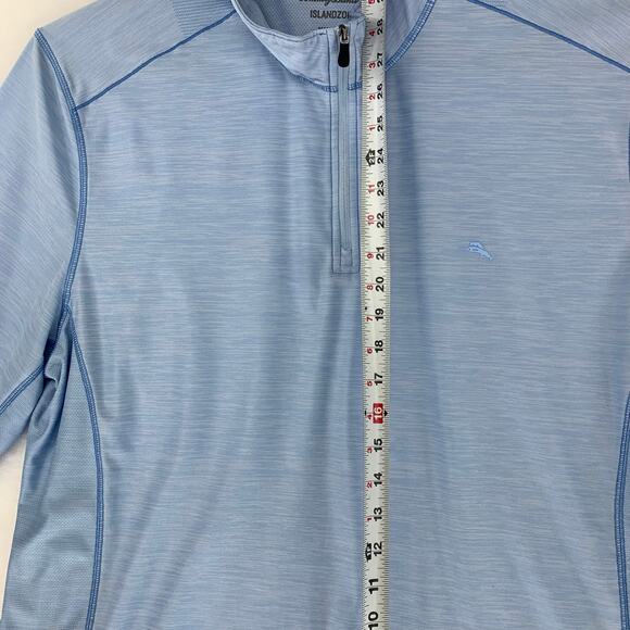 Tommy Bahama Palm Coast IslandZone Half-Zip Pullover in Blue Size XXL - Picture 4 of 15